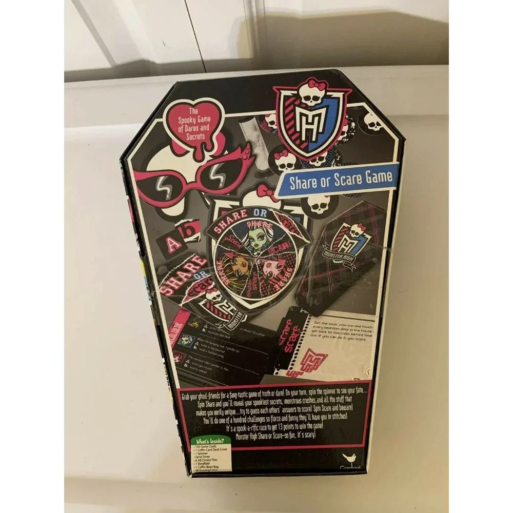 Monster High Share or Scare board‎ game #50201 ages 6 and up